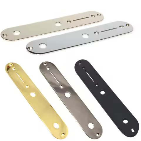 Miwayer Guitar Electronics Control Plate Kit | Aluminum Alloy (16x3.2cm) 5 Colors Silver/Gold/Black 