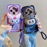 Casing case redmi 14c case poco c75 cute Plush phone case