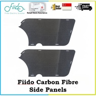 Fiido Carbon Fiber Side Panel [ 1pc with 6 velcro sets]