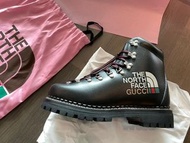 Gucci X North Face Black Leather Unisex Hiking Boots Brand New size 9.5