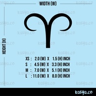 ❊ZODIAC ARIES HOROSCOPE SIGN❊ custom vinyl decal cutting sticker