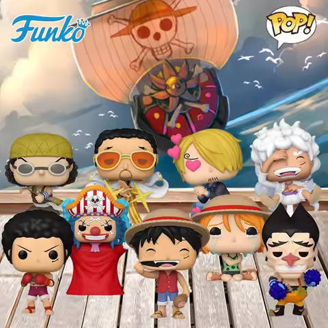 ‌Funko POP! Original One Piece Action Figures - Monkey D. Luffy, Kizaru, Buggy, Nami Anime Model Toy
