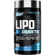 Nutrex Research - Lipo 6 Black Diuretic Water Pills (80 Caps) - Diuretics Reduce Bloat, Water Weight
