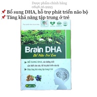 BỔ NÃO TRẺ EM Brain DHA hộp 20 gói x 3g - Hỗ trợ phát triển não bộ giúp tăng khả năng tập trung ở tr