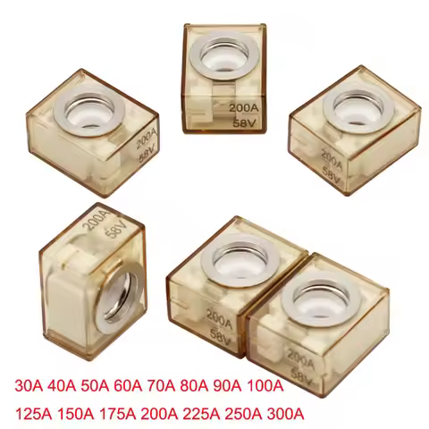 30A-300A Waterproof Terminal Mount MRBF Fuse 58V Boat Truck RV Marine Rated Battery Terminal Fuse