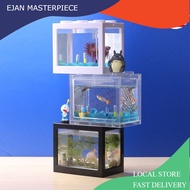 BEST Big 16x10.5x14.5cm Aquarium Mini Lego Block Tank Betta, Guppy Tank Building Block Ant Tank