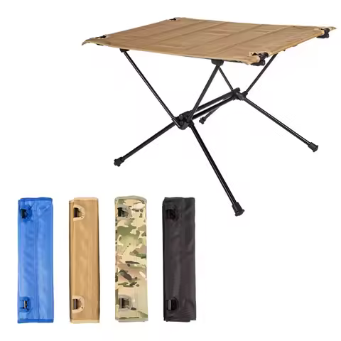 Portable Folding Cloth Table Easy Carrying BBQ Camping Table 60x40cm