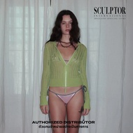 SCULPTOR Hooded Zip-Up Knit Hoodie