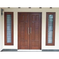 Kusen Set model Pintu Kupu Tarung 1 Kusen Pintu - 2 Kusen Jendela - 2 Daun Pintu 2 Daun Jendela free