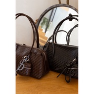 6863-2 Leather Bag Shoulder Hang A
