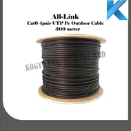 All-Link Cat6 4pair UTP Pe Outdoor Cable - 300 Meter  **Jerry Cable