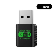 WiFi 6 AX900 Bluetooth 5.4 USB Adapter Card Mạng Không Dây 2.4G & 5GHz Có Ăng Ten Driver Miễn Phí Ch