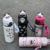 Portable Panda Aquaflask Thermos Tumbler Kids With 550Ml Straw 316 Cute Water Bottle