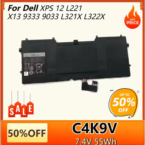 C4K9V 55Wh Laptop Battery for Dell Xps 12 L221X 13 9333 9Q33 L321X L322X Replacement Battery Y9N00 4