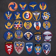 【Customized 】       WWII Land Aviation A2 Pilot Airborne Embroidery 3D  Velcro Patch /Badges/armband