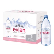 น้ำแร่ Evian ขนาด 1 ลิตร มี 12 ขวด