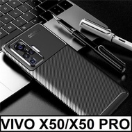 Ready Stock!! New Product!! Casing HP Vivo X50 X 50 Pro Carbon Motif