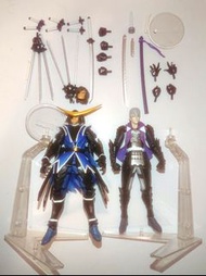 中古 無盒 齊件 戰國Basara micro Yamaguchi RevolMini （高120mm) 石田三成 & 伊達政宗 1套2款