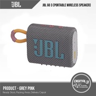 JBL GO 3 Bluetooth Wireless Speaker Waterproof IP67 GO3 Original - Grey Pink