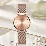 Japanese movement woven mesh strap waterproof quartz watch Women's watch36mm Minimalist Three-Hand W