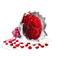 [Angelflorist.com] Fresh Flower 99 Roses Bouquet - Love You Forever