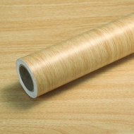 [Awesome] Waterproof Wood Grain Wall Stickers pvc Self-Adhesive Table Door Wardrobe Cabinet Furnitur