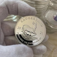 2021 South Africa 1 Oz Silver Krurrand Coin Africa Animal