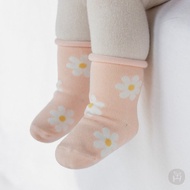 Happy Prince 韓國製 Floelle雛菊粉色嬰兒童中筒襪