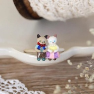 Ayatorie 0622 Cat Couple Rings