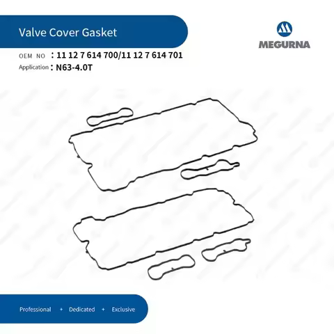 N63 4.0T Engine 3pcs Valve Cover Gasket Set For BMW 550i 650i 750i 750Li X5 X6 Auto Part Car Accesso