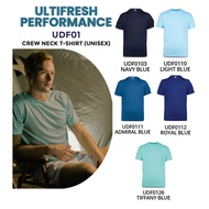 ULTIFRESH 5XL Anti-Bacterial Microfiber Jersey Plain T-shirt Baju Jersi Baju Lelaki Dri Fit Round Neck Tshirt UDF01 B
