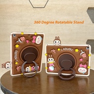 【Hot】Portable 360 Rotating Holder Cute Bulala Silicone+PC Tablet Case, For iPad 5/6/Air1/2/Pro,7/8/9