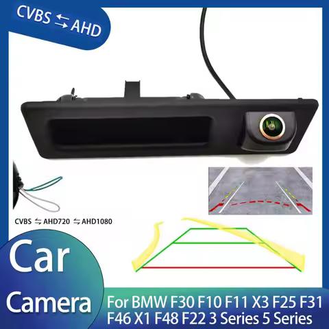 AHD 1080P 170° Car Rear View Camera Waterproof Fits for BMW F30 F10 F11 X3 F25 F31 F46 X1 F48 F22 3 