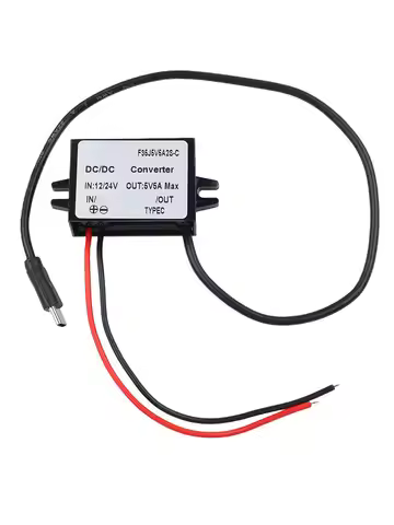 12V/24V DC To 5V USB C 5A 25W DC Converter Step-down Module Power Charging Adapter Electrical Equipm