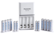 Panasonic K-KJ55MC84CZ eneloop Power Pack; 8AA, 4AAA, and Advanced Battery 3 Hour Quick Charger