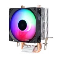 CPU Cooler 2 Heat Pipes Mute RGB Tower 9cm Hydraulic Bearing CPU Cooling Fan For Intel LGA 775 1150 