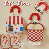 Hanging Storage Tissue Bag Hanging Tissue Holder/ Hanging Tissue Cover Car Hanging Tissue Pouch Box 