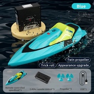 【Innovative】 2.4G Mini RC Boat 10km/h High Speed Boat Remote Controlled Ship Dual Motor Electric Rac