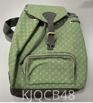 LV Monogram 帆布啡皮背囊