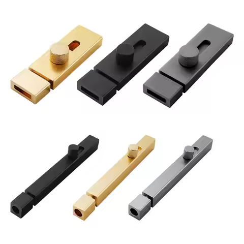 Barrel Bolt Door Latch Rustproof Slide Latch Lock Heavy Duty Sliding Bolt Gate Latch for Home Garden