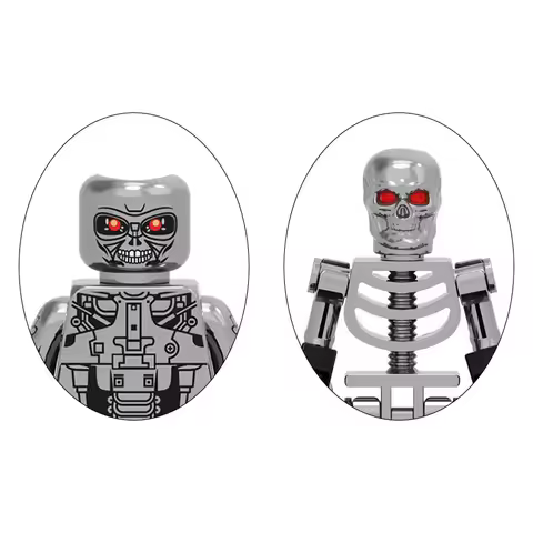 Terminator Building Blocks T800 Mini Action Figures Bricks Model Assembles Toys