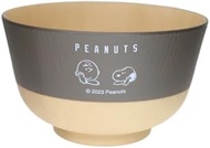 Marimo Craft SPIK-163 Snoopy & Charlie Brown Paint Rice Bowl Walnut Color Φ5.3 x H 3.1 inches (13.5 