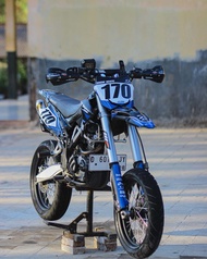 Decal stiker motor Klx D-Tracker Dtx biru putih racing bisa custom