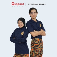 Outpost Baju T-shirt Kadet Bomba (Biru) (Short Sleeve/Long Sleeve)