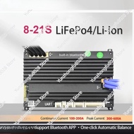 Smart BMS Built-in BT Automatic Identify 8S-21S 100A LiFePo4 Li-ion 24V 36V 48V 16S 52V 60V 72V 20S 