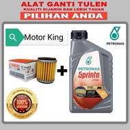 4T Oil Petronas F700 + Oil Filter Yamaha LC135 / Y15ZR / FZ150l Engine Enjin Oil Minyak Hitam Sprint