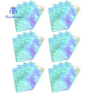 25pcs Aluminum Foil Name Card Holders Rectangle Colorful 91x62x0.3mm