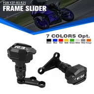 For Yamaha YZF R3 R25 YZF-R3 YZFR3 2015-2019 Motorcycle CNC Frame Slider Falling Protection Fairing 