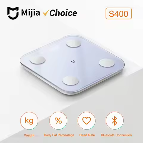Mijia Body Fat Scale S400 Bluetooth 5.0 Smart Home Body Scale Max 150KG LED Display Dual Frequency A