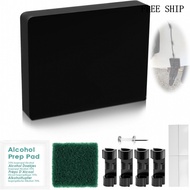 Standard Size Marine-Grade Transducer Mounting Plate,4.55"x3.58"x0.8",Black | Screwless Mounting Pad